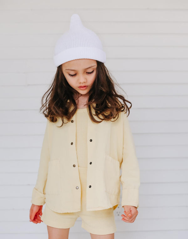 Noble Organic Chore Jacket in Buttercream