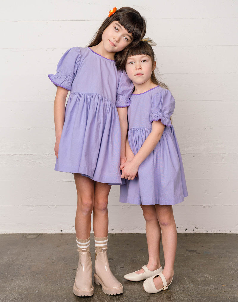 Noble Organic Franny Dress in Lavender