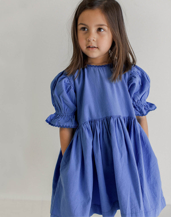 Noble Organic Franny Dress in French Blue