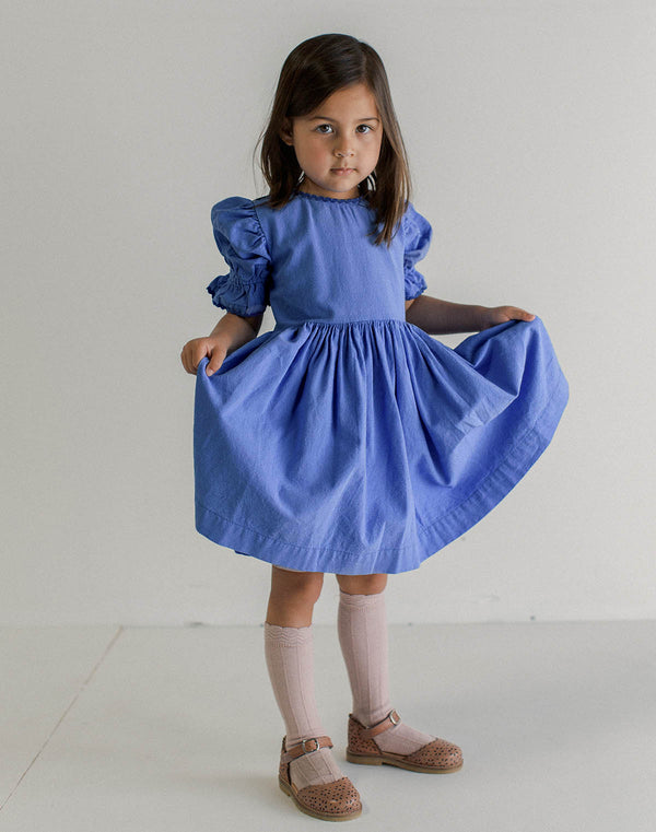 Noble Organic Franny Dress in French Blue