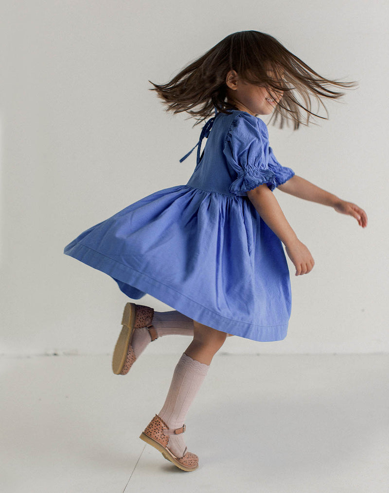 Noble Organic Franny Dress in French Blue