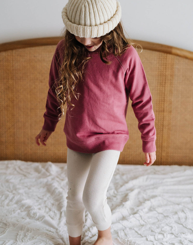 Noble Organic Sweatshirt in Elderberry