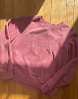 Adult Noble Embroidered Sweatshirt in Elderberry