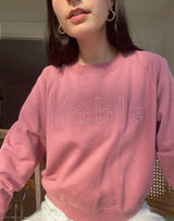 Adult Noble Embroidered Sweatshirt in Elderberry