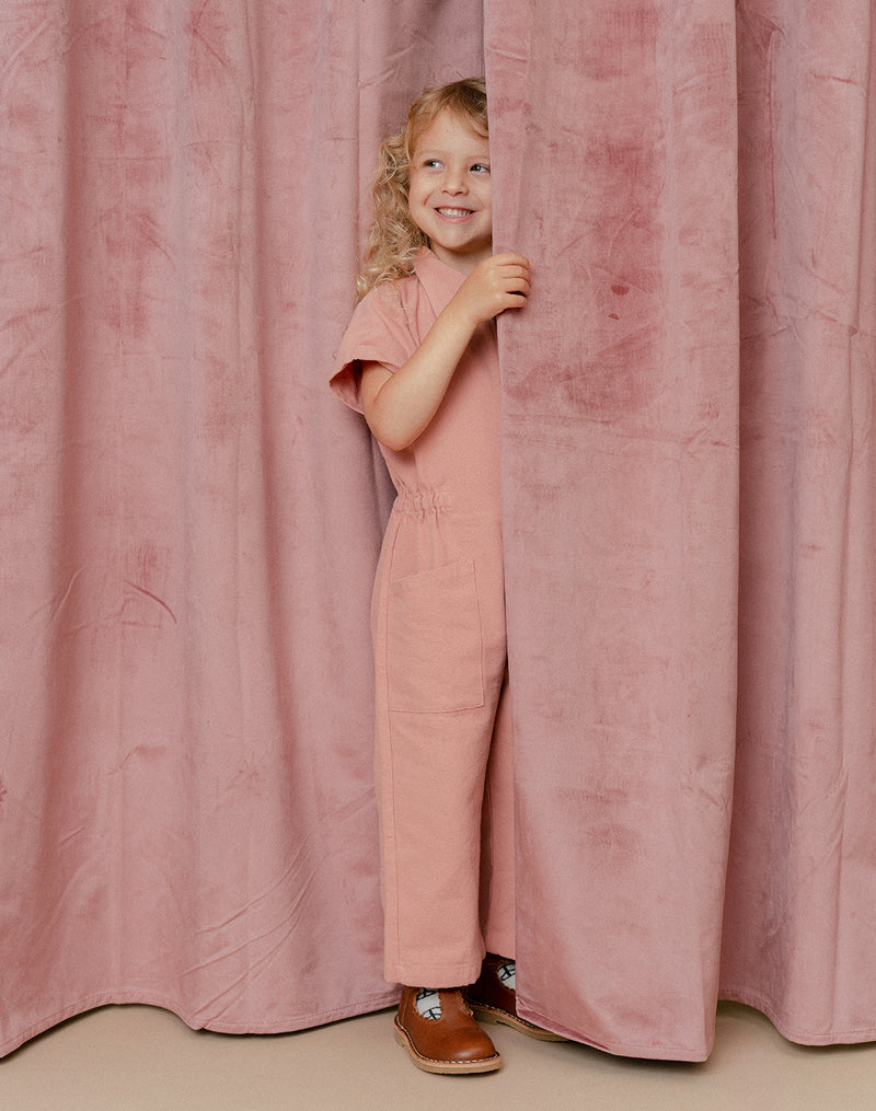 Noble Organic Utility Suit in Dusty Rose