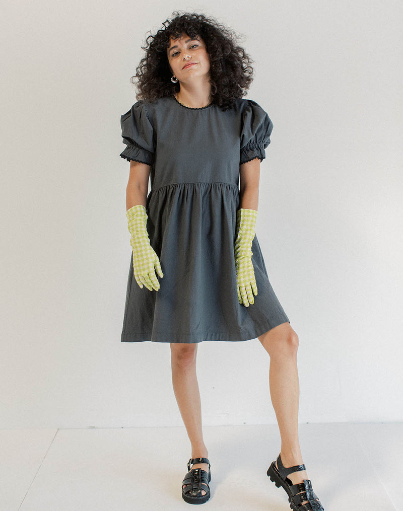 Noble Organic Adult Franny Dress in Charcoal