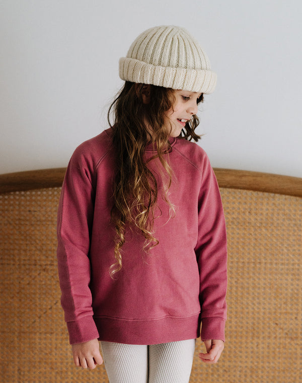 Noble Organic Sweatshirt in Elderberry