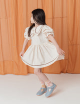 Noble Organic Cindy Lou Dress in Oat Milk