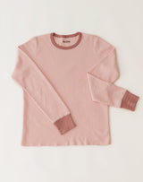 Noble Adult Organic Waffle Top in Powder Pink & Dusty Rose