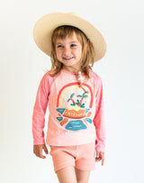 Patagonia Baby Cap Cool Daily Crew in Flamingo Pink