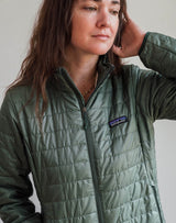 Patagonia Women's Classic Nano Puff Jacket in Hemlock Green