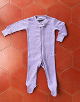 Noble Organic Pointelle Footie Sleeper in Lavender