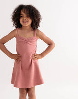 Noble Organic Pointelle Sleep Dress in Dusty Rose