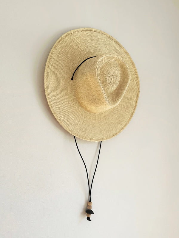 West Perro Little Desert Sun Hat w/ Black Beads