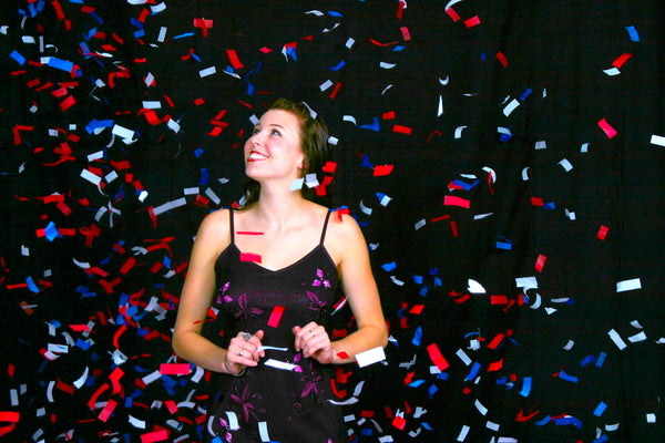 Bulk Confetti: Red White Blue Tissue Flutter