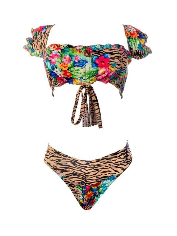 Roxy Girls Little Boho Tankini Swimsuit Set 