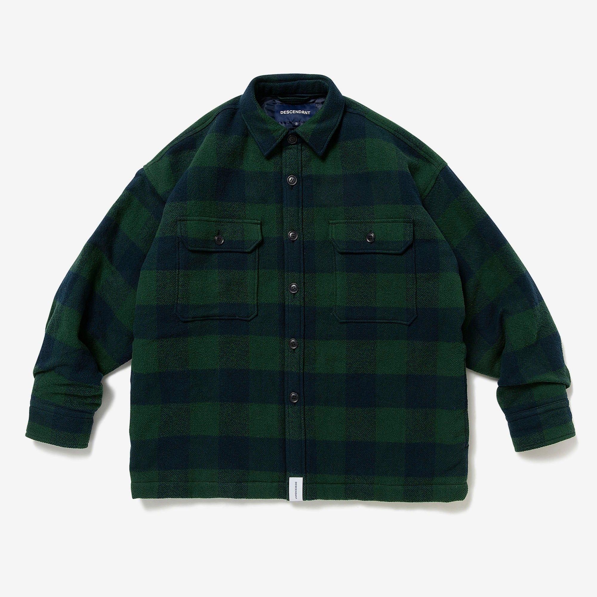 ブルゾンDESCENDANT 21AW CLAIRTON PLAID JACKET