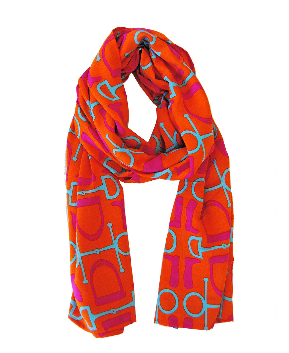 Scarf in Orange Equestrian