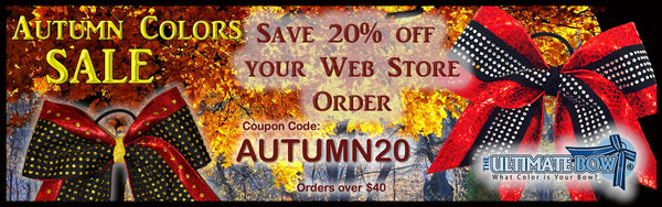 Autumn Colors Sale Cheer Bow Coupon
