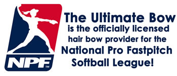 official-licensed-hair-bow-supplier-National-Pro-Fastpitch-softball-league-girls-professional-softball