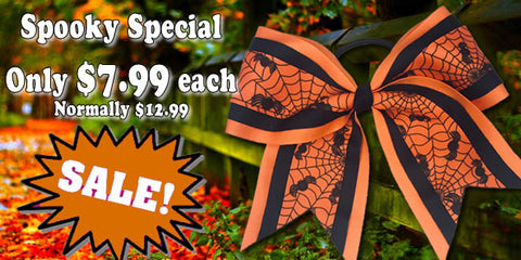 Amazing Deal | Superior Spooky Spiders | Halloween Cheer Bow