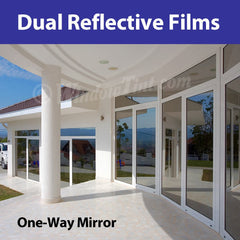 dual reflective window tinting films