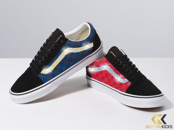 vans old skool otw rally chex skate shoe