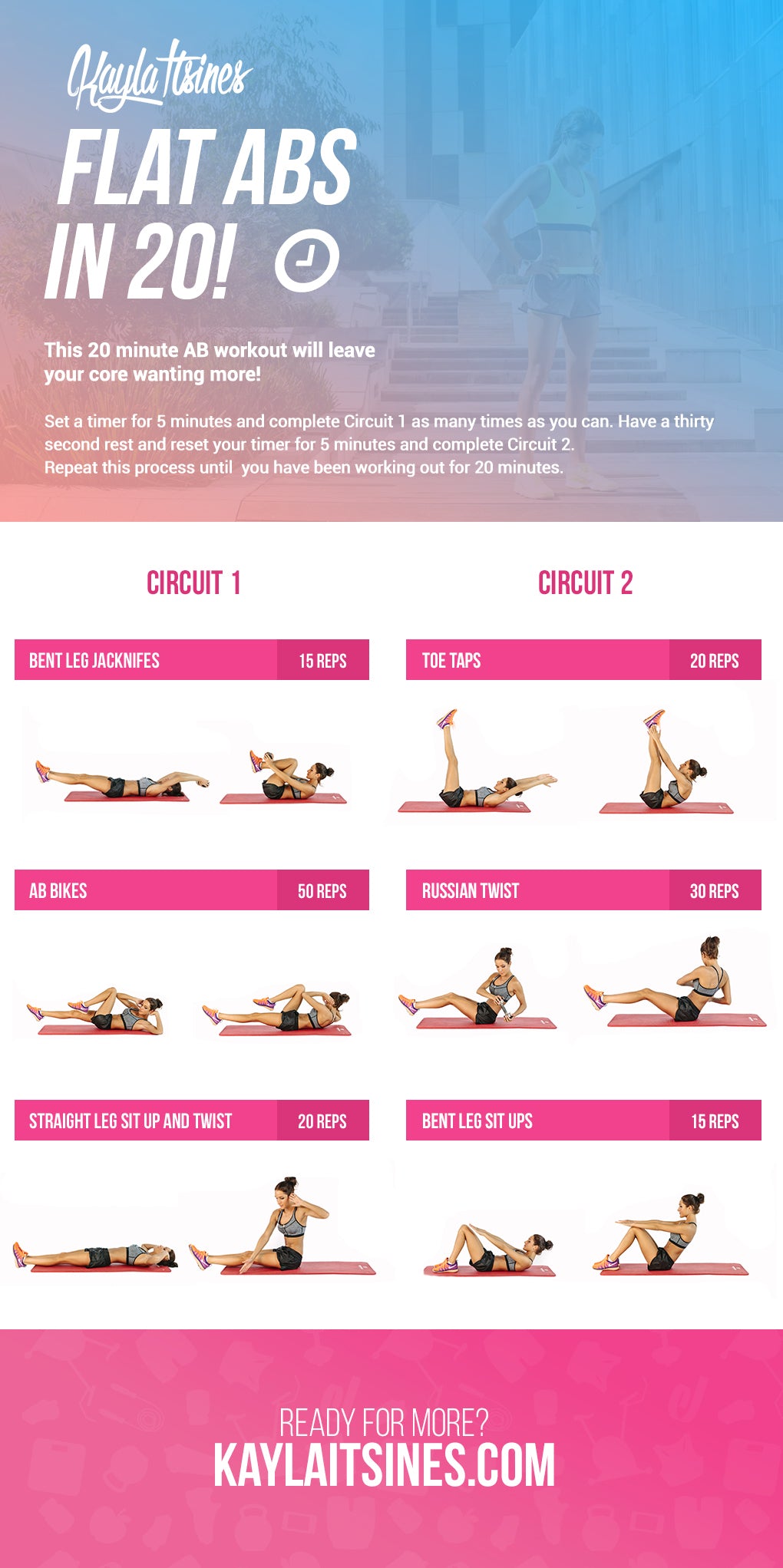 Best 1 set workout routine for push your ABS