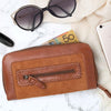 Orlando Suede Wallet Walnut