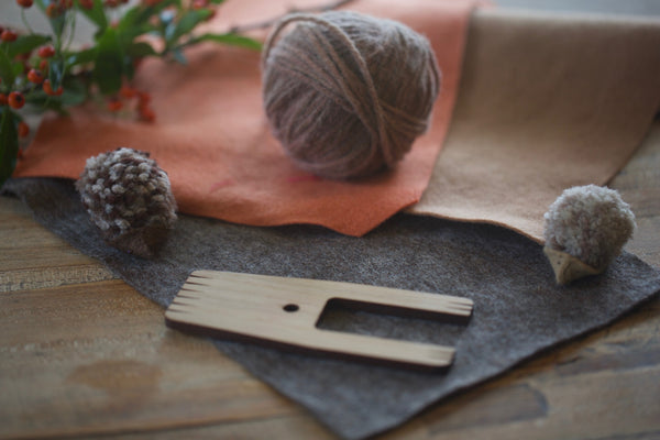 Craft Ideas For Kids | Loome Tool Pompom Hedgehog | Conscious Craft