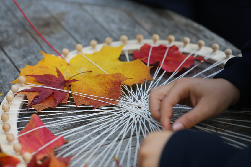Autumn nature weaving 