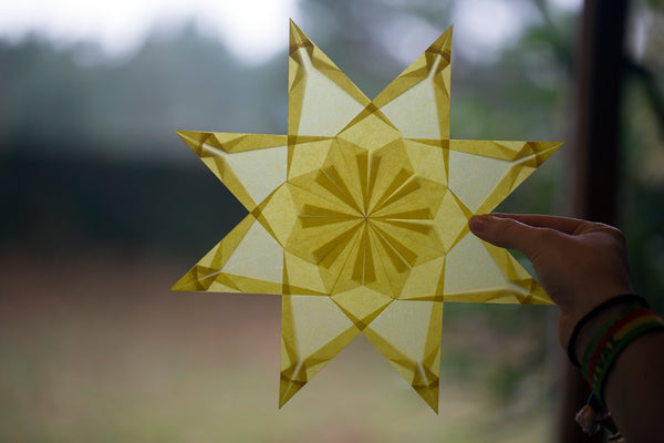 finished paper star