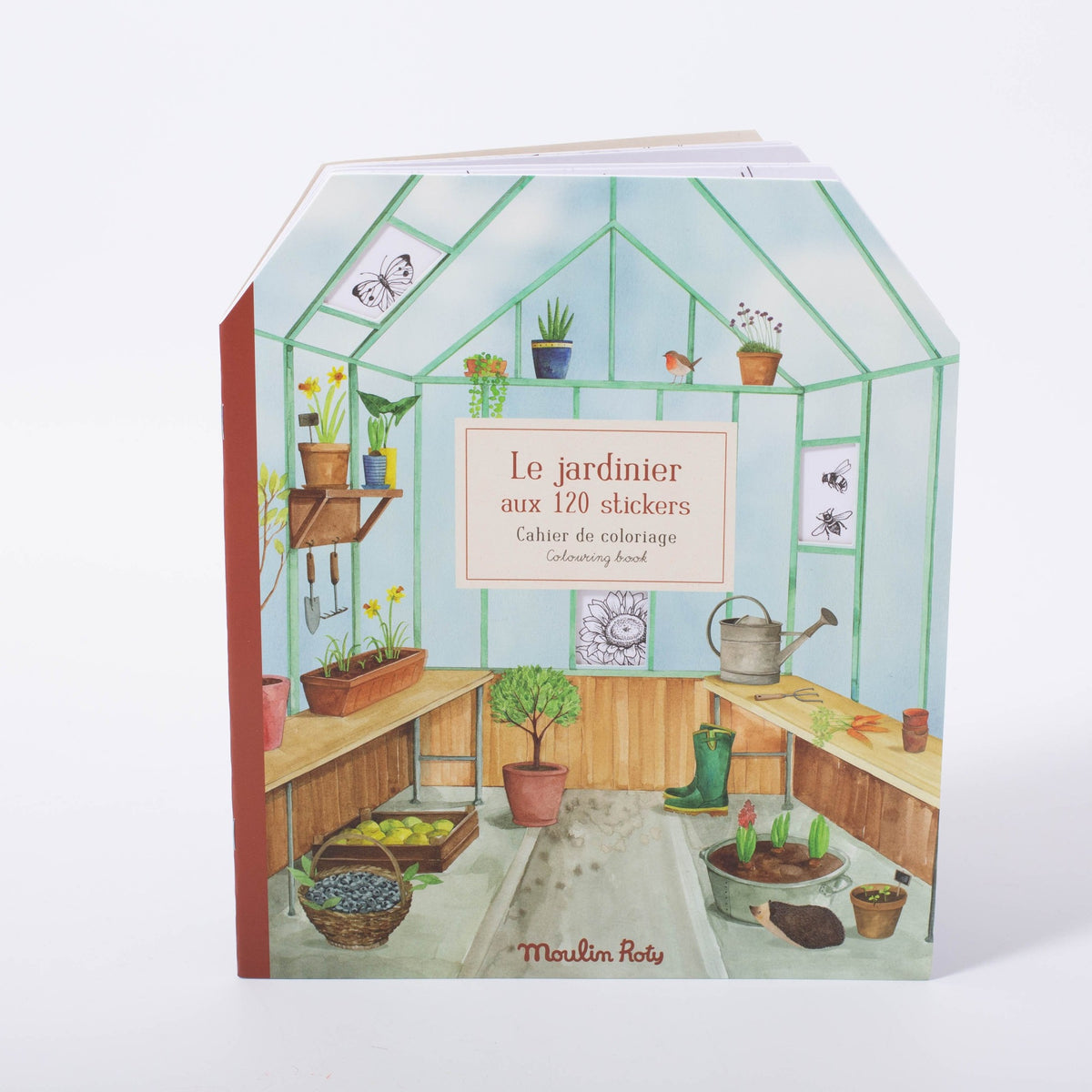 Moulin Roty The Gardener Colouring and Sticker Book Conscious Craft