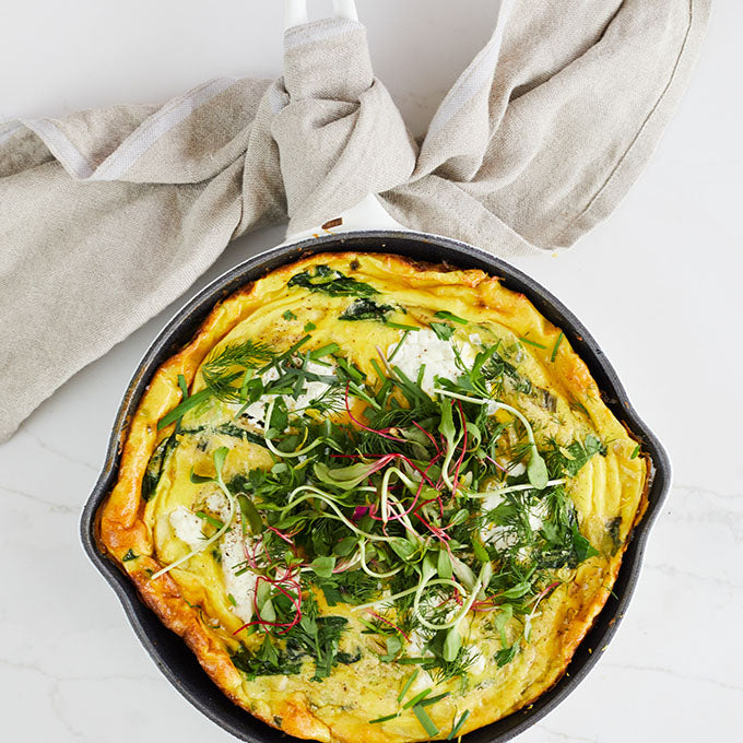 Spinach and Goat Cheese Frittata