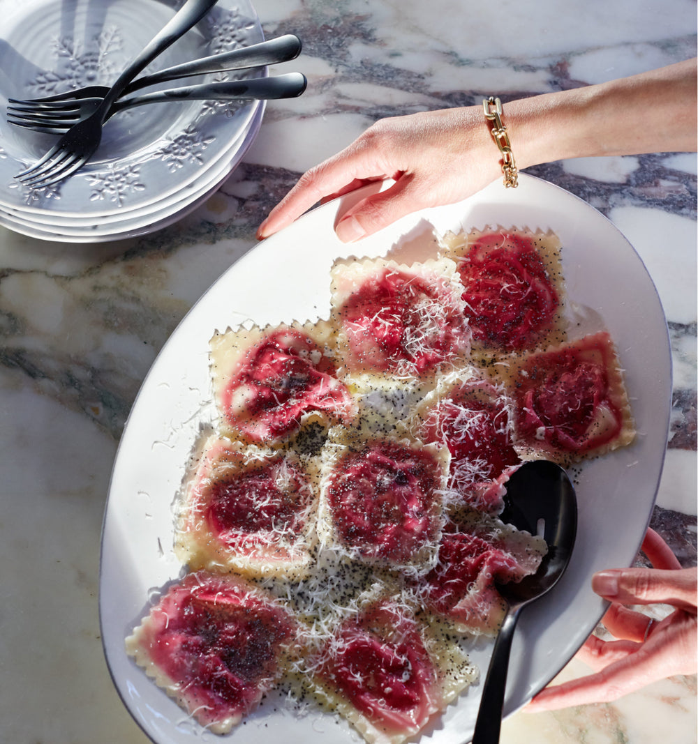 Beet and Ricotta Ravioli