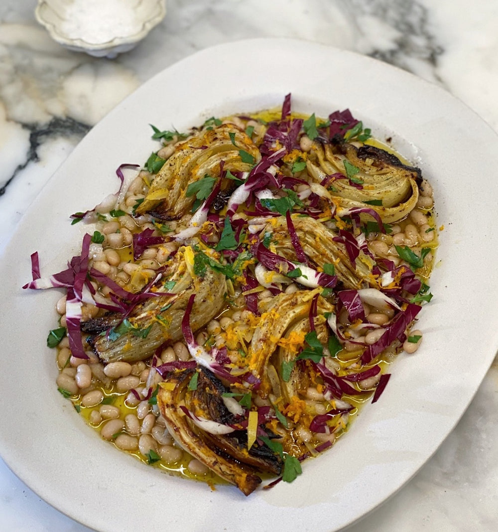 WHITE BEANS & CITRUS ROASTED FENNEL