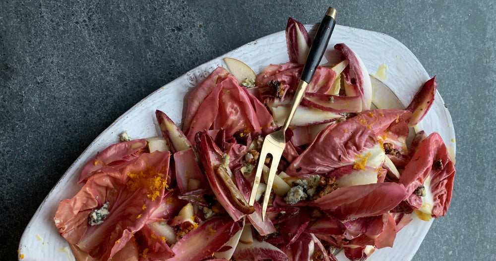 Red Endive and Pink Radicchio Salad