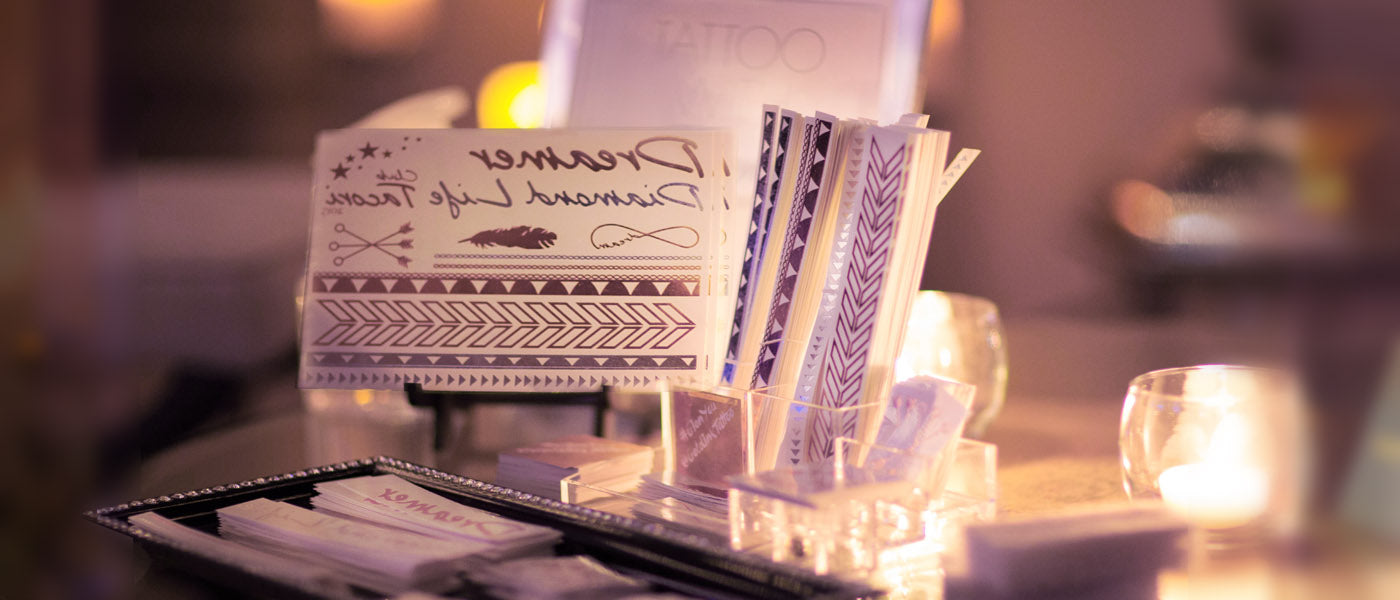 Metallic Flash Temporary Tattoo Bar for Event Entertainment