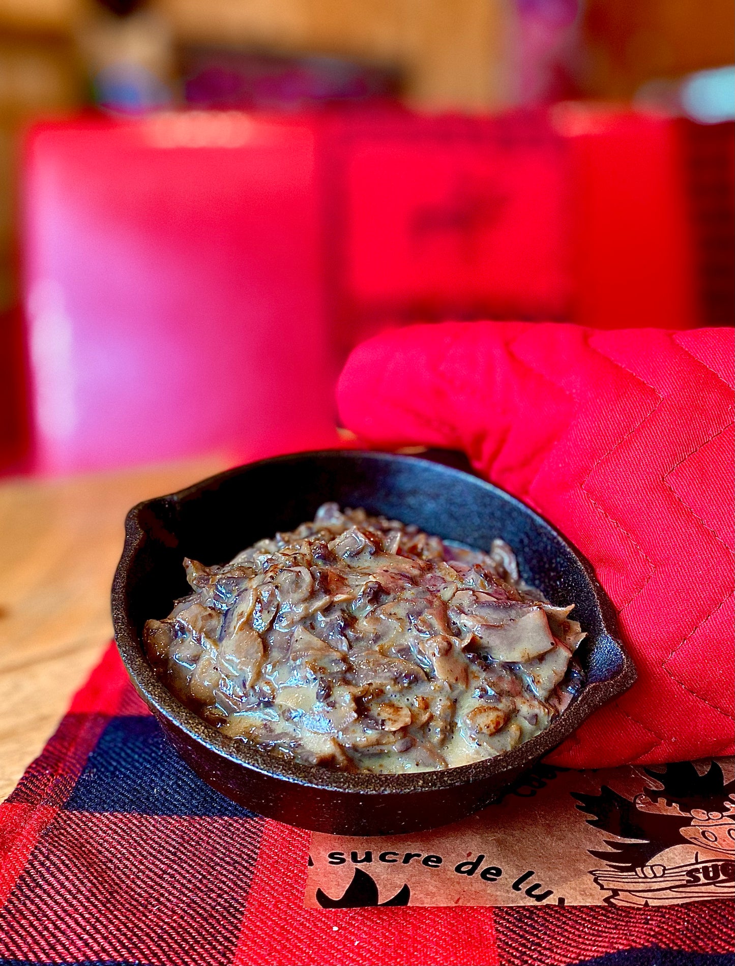 Pan-fried mushrooms