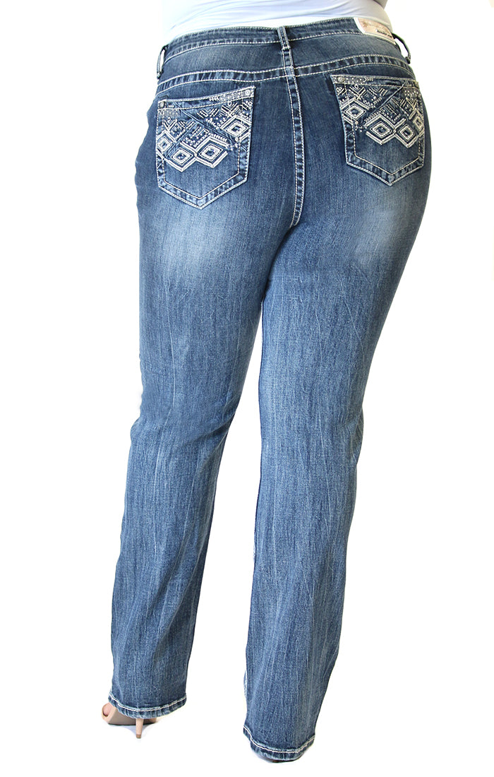 plus size straight jeans