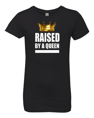 PopKids Raised By A Queen Girls Tees