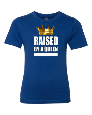 PopKids Raised By A Queen Boys Tees