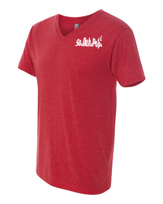 queenbeefrenchbulldogs Mens V Neck (Red)
