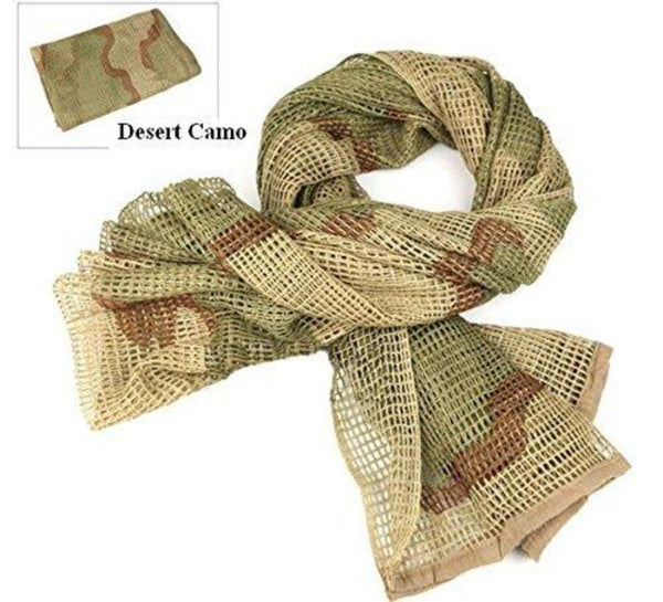 Camo Advantage Ghillie Sniper Veil Camo Scarf for Wargame Camouflage Netting 