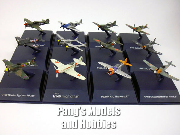 World War II Fighter Diecast Metal Collection (12 Airplanes) by NewRay