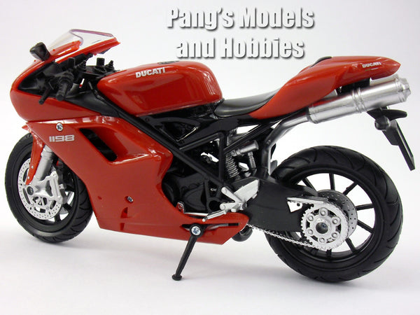 NEW RAY  DUCATI 1198 MOTORCYCLE RED 1/12 DIECAST 57143A 