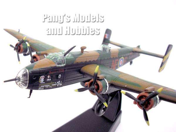 1:144 Diecast Camo Halifax Bomber Aircraft Plane Model Toy Collection 