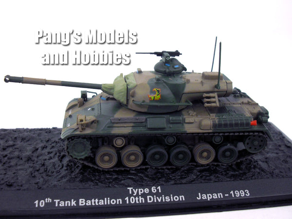 Tipo 61 10th Tank Battalion 10th Divisione Giappone 1993 modello pressofuso Tank 1:72 