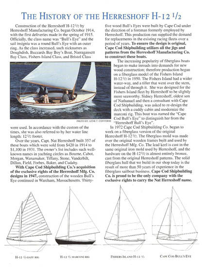 1960s Cape Cod Shipbuilding Goldeneye Brochure/Pamphlet Nathaniel Herreshoff 