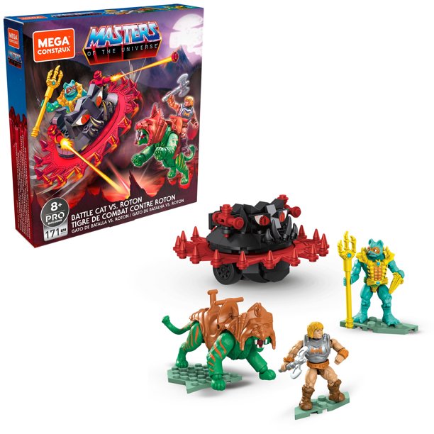 Mega Construx Masters Of The Universe Battle Cat Vs. Roton 2 Collectible Micro Action Figures Toy - WLM8 88698
